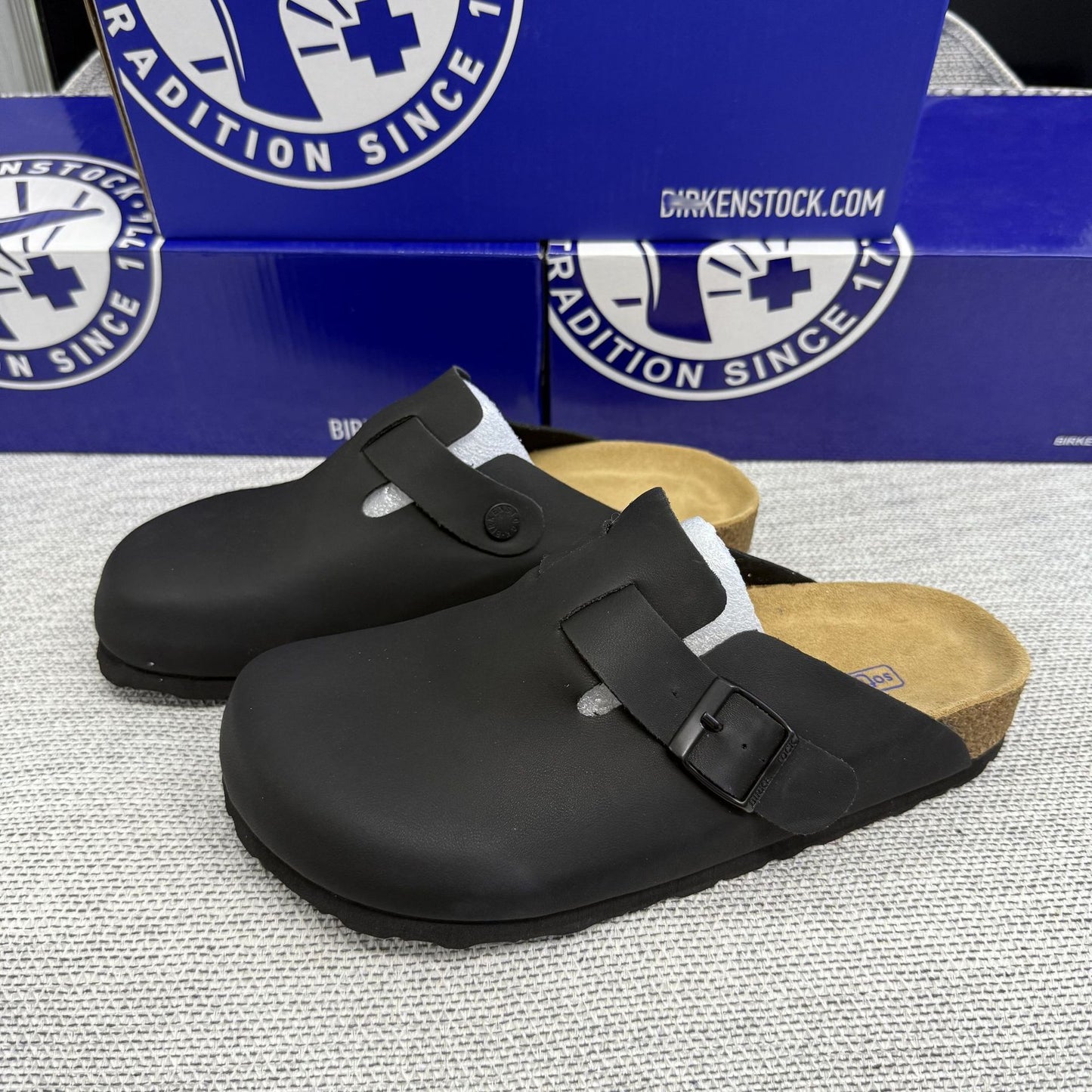 Soft Footbed Suede Clog Sandals – Boston