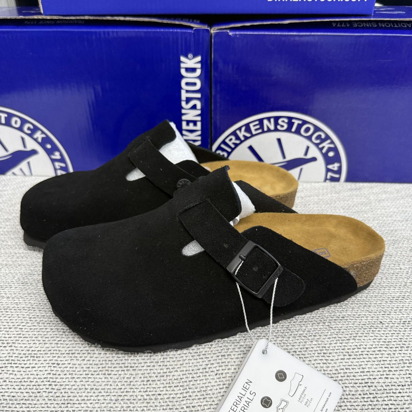 Soft Footbed Suede Clog Sandals – Boston