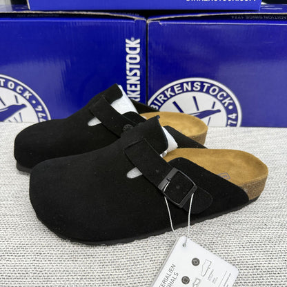 Soft Footbed Suede Clog Sandals – Boston