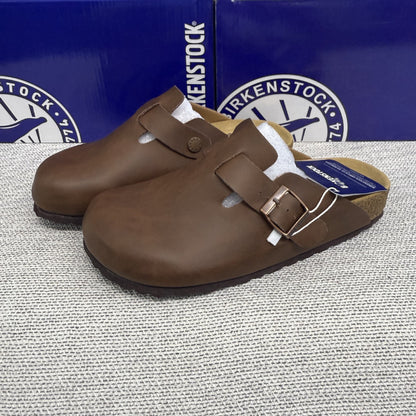 Soft Footbed Suede Clog Sandals – Boston