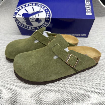 Soft Footbed Suede Clog Sandals – Boston