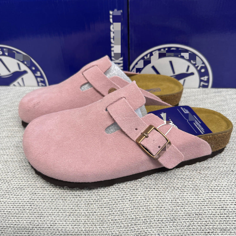 Soft Footbed Suede Clog Sandals – Boston